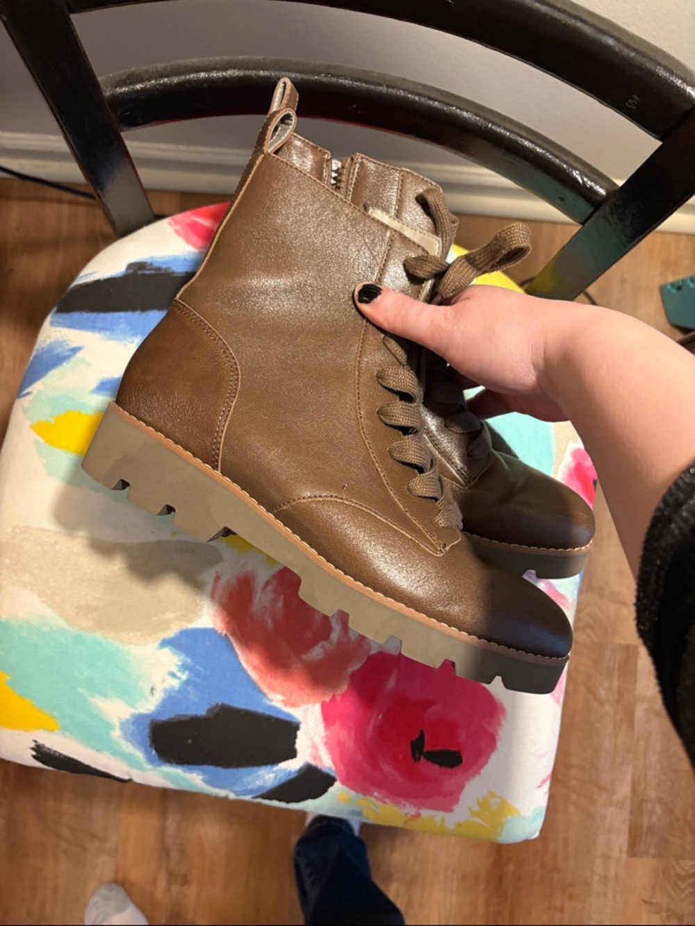 Vionic brown military boots